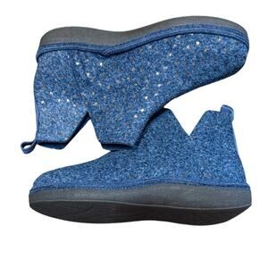 Unity in Diversity Womens Palma Wool Booties Starry Blue Gold Stars Size 9.5 NWB
